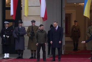 Зеленський уперше зустрівся з президентом Польщі Навроцьким (відео)